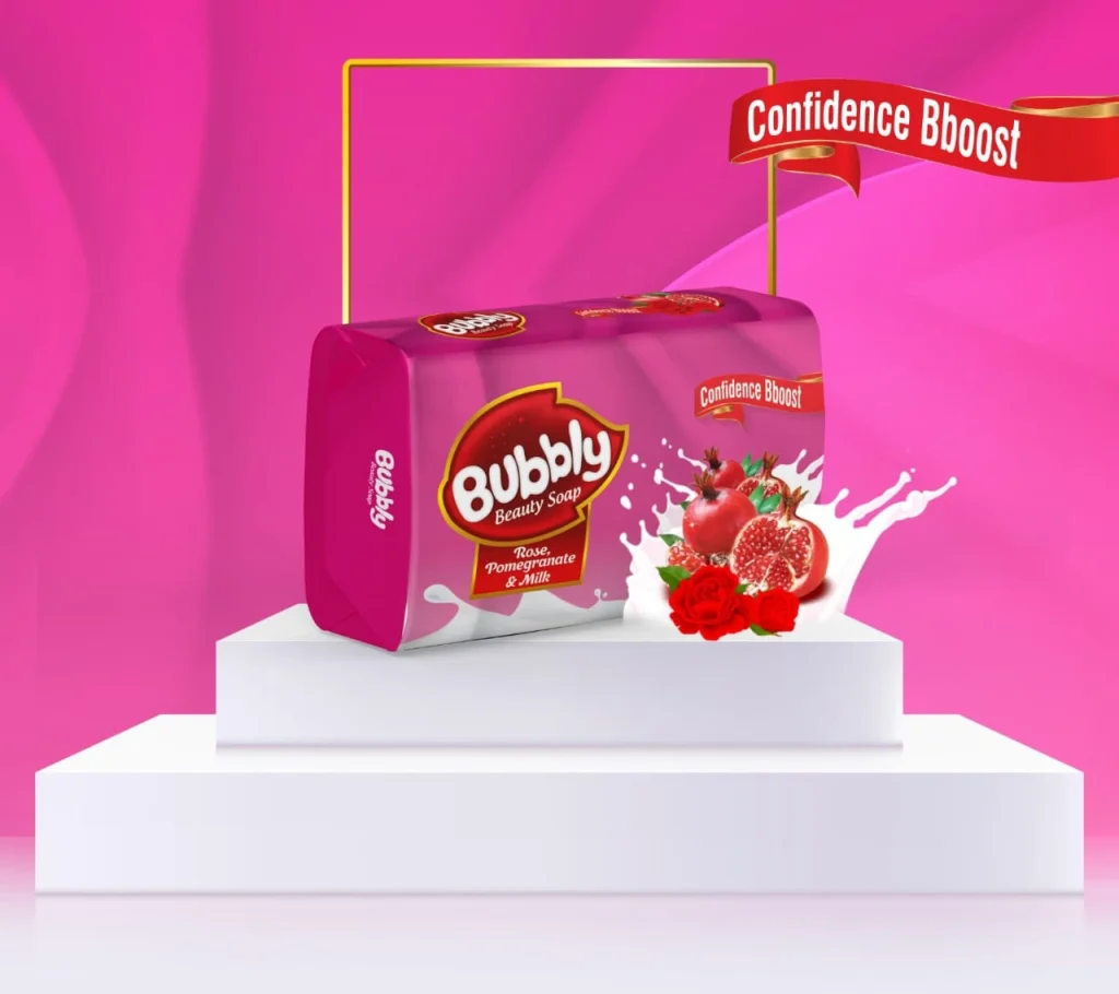 Bubbly soap - Rose Pomegranate and milk