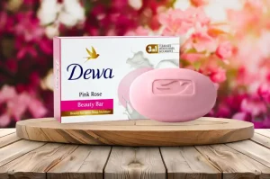 dewa pink rose beauty soap mockup