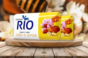 rio honey and almond beauty soap mockup